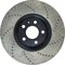 Centric Parts Sport Cross Drilled Brake Rotor, 128.33123R 128.33123R - alternate 4